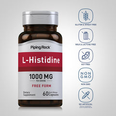 Piping Rock L-Histidine 1000 mg capsules for convenient daily nutrition