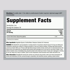 Piping Rock licorice root extract tincture dropper for precise dosing.