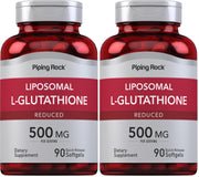 Piping Rock Liposomal Glutathione bottle-front view for daily wellness support