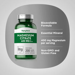 Piping Rock Magnesium Citrate exterior packaging shows nutrition panel and two-pack value.