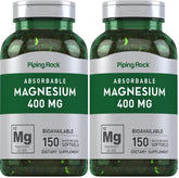 Piping Rock Magnesium Softgels bottle front — supports daily mineral intake with 400 mg per softgel