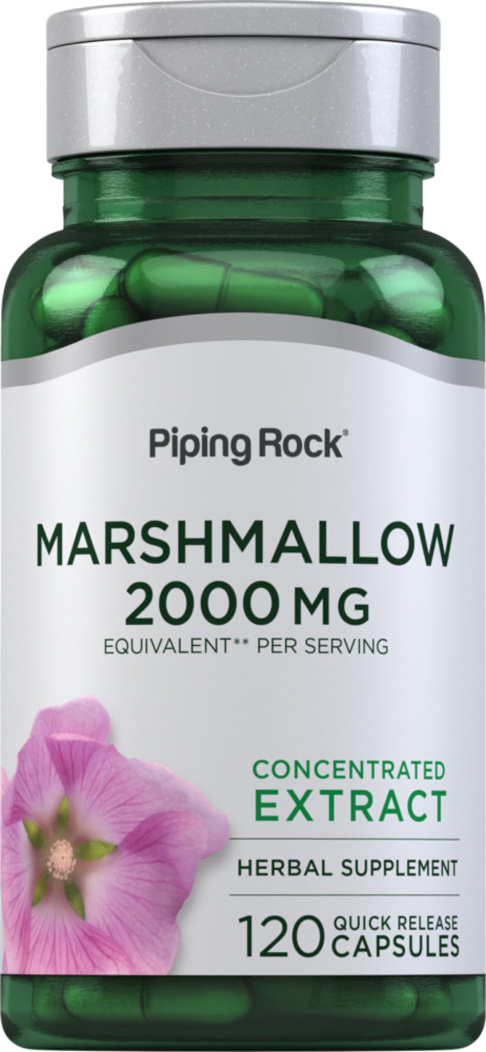 Piping Rock Marshmallow Root bottle for easy daily supplementation