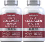 Piping Rock Multi Collagen bottle front image for daily holistic support.