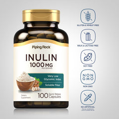 Serving size image for Piping Rock Organic Inulin Capsules to aid daily planning.