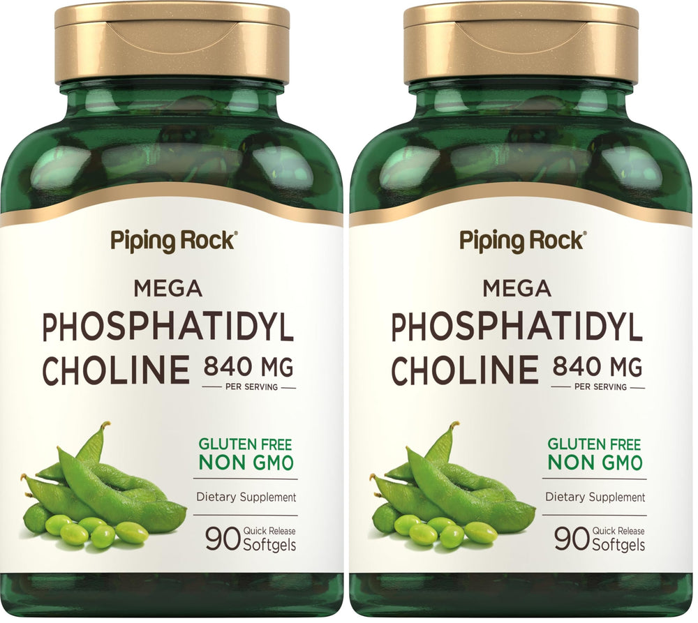 Piping Rock Phosphatidyl Choline bottle front view with 840 mg label