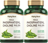 Piping Rock Phosphatidyl Choline bottle front view with 840 mg label
