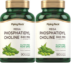 Piping Rock Phosphatidyl Choline bottle front view with 840 mg label