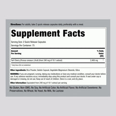 Piping Rock Tart Cherry Extract capsules ready for fast release on busy days.
