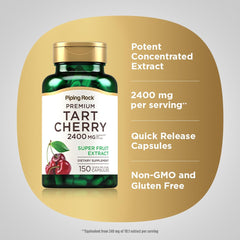 Piping Rock Tart Cherry Extract nutrition facts show mg per serving clearly.