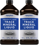 Piping Rock Trace Mineral Liquid 8oz bottle shown for daily mineral support