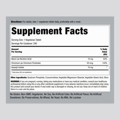 Close-up of Piping Rock Vanadyl Sulfate tablets for daily supplementation