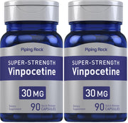 Piping Rock Vinpocetine 30mg bottle—convenient dosing for daily use.