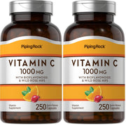 Piping Rock Vitamin C 1000mg bottle for daily wellness