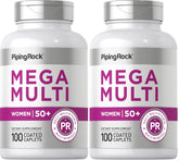 Piping Rock Women's Multivitamin 50+ bottle front view for daily wellness