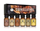 P&J Trading Cookies & Cakes gift box with six premium fragrance oils for crafts.
