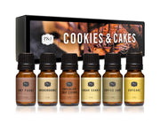 P&J Trading Cookies & Cakes gift box with six premium fragrance oils for crafts.