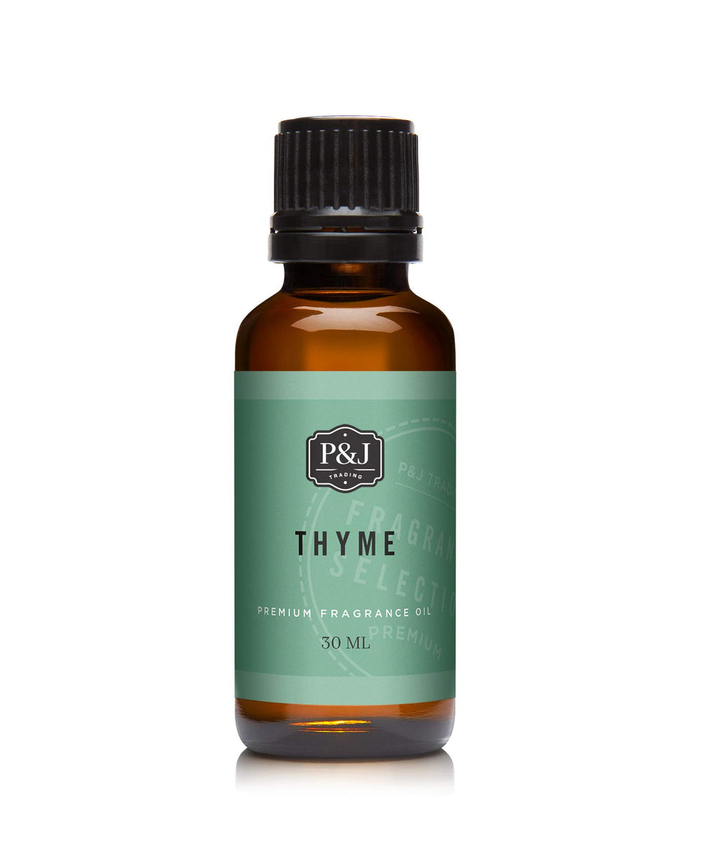 P&J Trading Thyme fragrance oil 30ml bottle ideal for candles and diffusers.