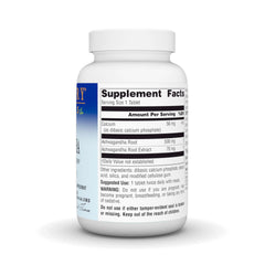 Planetary Herbals Ashwagandha Full Spectrum 570 mg tablet back, supplement facts and dosage.