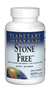 Planetary Herbals Stone Free, bote 820 mg, posible apoyo a riñones y vesícula.