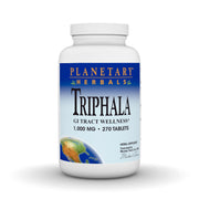 Planetary Herbals Triphala 1000mg bottle front for daily digestive support.