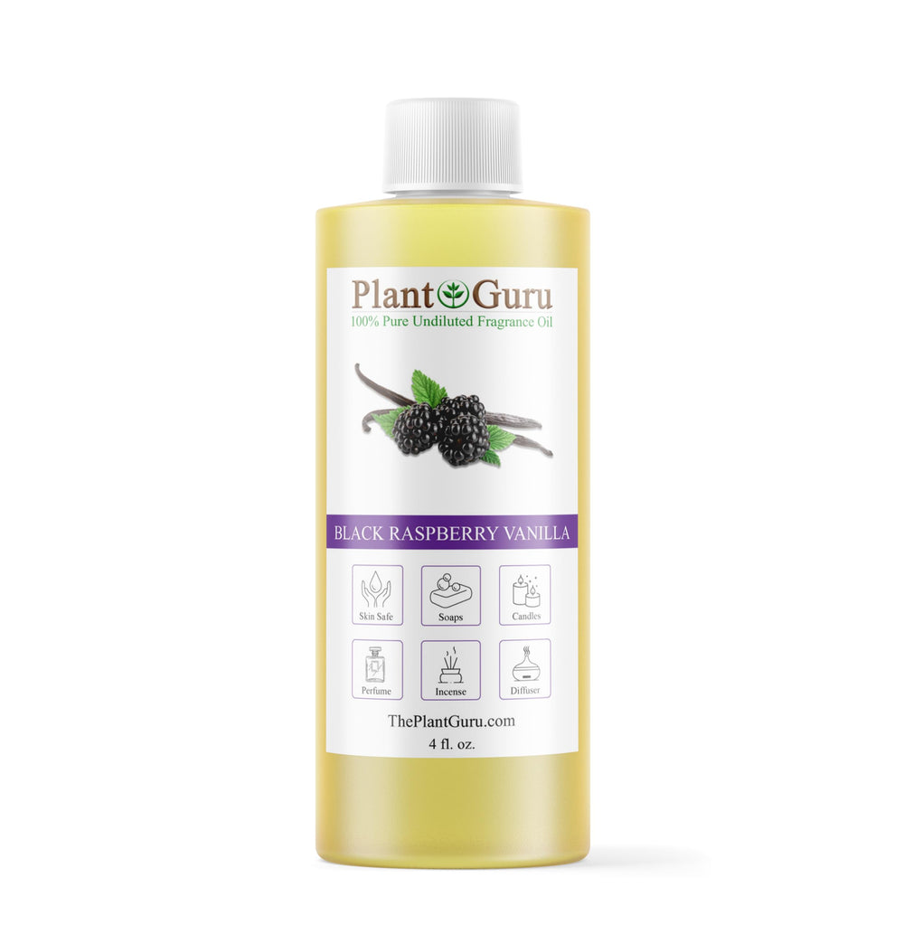 Plant Guru Black Raspberry Vanilla fragrance oil bottle pour for DIY crafts