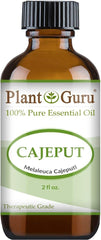 Plant Guru Cajeput essential oil label close-up for pure aroma