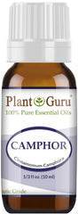 Plant Guru camphor oil bottle promotes pure aroma for diffusion and skin care