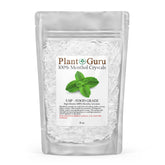 Plant Guru Menthol Crystals 8oz bottle ready for cosmetics and DIY skincare
