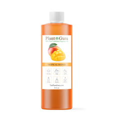 Plant Guru Tropical Mango fragrance oil bottle for DIY projects like soaps and candles.