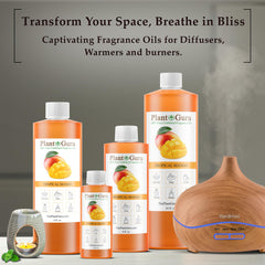 Diffuser setup with Plant Guru Tropical Mango fragrance oil releasing tropical notes.