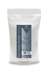 Plant Guru zinc oxide powder bottle for DIY skincare, non-nano, mineral sunscreen option.
