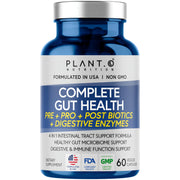 PLANT.O NUTRITION 4-in-1 bottle, convenient daily gut support option.