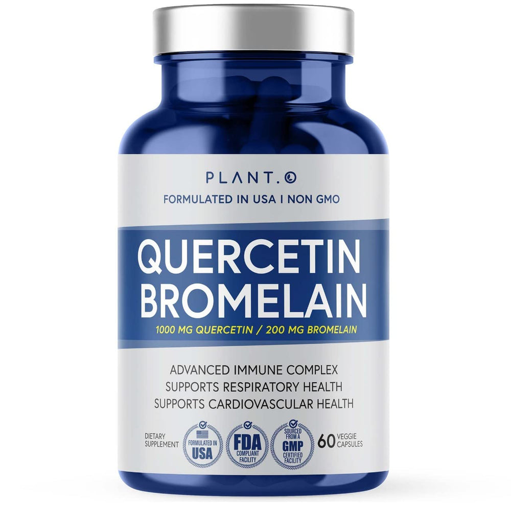 Plant.O Nutrition Quercetin with Bromelain bottle for immune support.