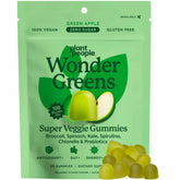 Plant People WonderGreens bottle shows gummies for daily greens and energy.
