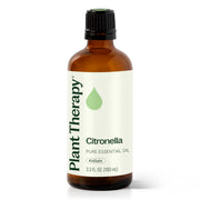Plant Therapy Citronella Oil bottle 100ml ready for home and outdoor use.
