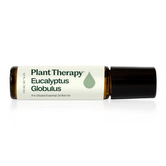 Plant Therapy Eucalyptus Roll-On 10ml bottle with a fresh, invigorating aroma for on-the-go use.