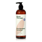 Plant Therapy fractionated coconut oil 16oz bottle for lightweight skin and hair hydration.