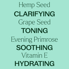 Hemp seed oil visual representing light texture for skin use.
