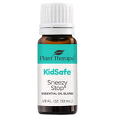 Plant Therapy KidSafe Sneezy Stop bottle ready for diffuse use to support breathing