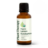 Plant Therapy Lemon Eucalyptus essential oil bottle for diffusing in rooms
