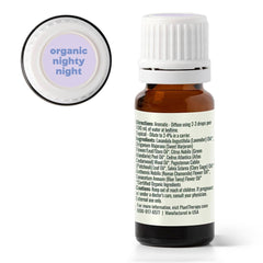 Plant Therapy Nighty Night packaging highlights organic formulation and kid safety