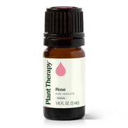 Plant Therapy Rose Absolute bottle with dropper for calming aromatherapy.