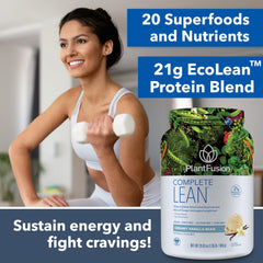 Digestive enzymes label on PlantFusion Complete Lean suggests easier digestion.