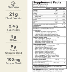 PlantFusion Complete Lean Vanilla powder scoop highlights convenient daily serving.