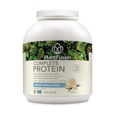 PlantFusion complete protein bottle with vanilla flavor supports post-workout recovery.