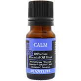 Plantlife Calm aromatherapy blend bottle for a soothing ambience.