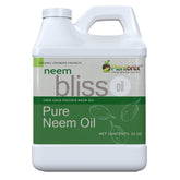 Plantonix Neem Bliss bottle close-up, pure neem oil for skin hydration.