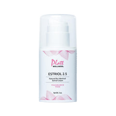 Platt Wellness Estriol Cream jar with label for daily use on mature skin.