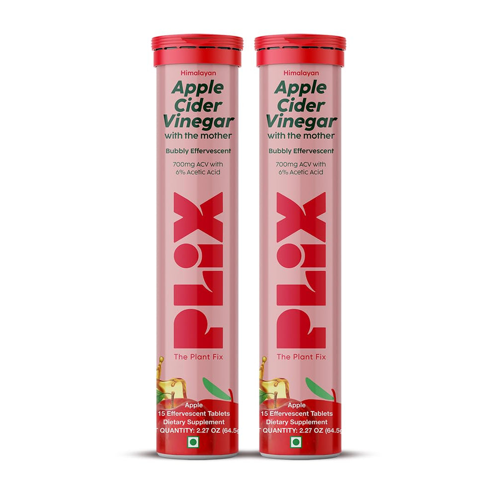 PLIX Apple Cider Vinegar tablets in a tub for convenient daily use.