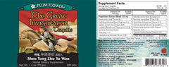 Plum Flower Great Invigorator Teapills packaging close-up highlighting traditional wellness formula